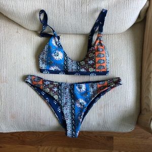 Paisley Bikini Top and Bottom